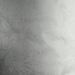 Tone on Tone White Large Floral Cotton Quilt Fabric #997